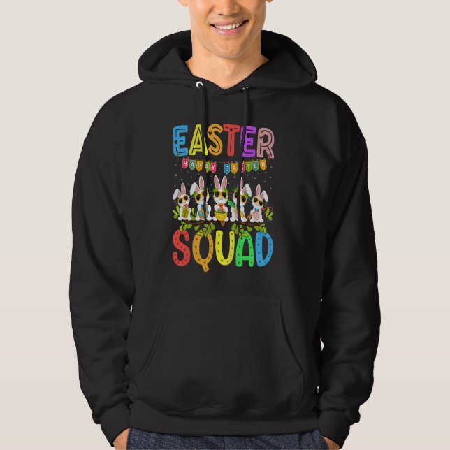 Sudadera Easter Squad Leopard Easter Bunny Egg Hunt Kids Bo (Anverso)