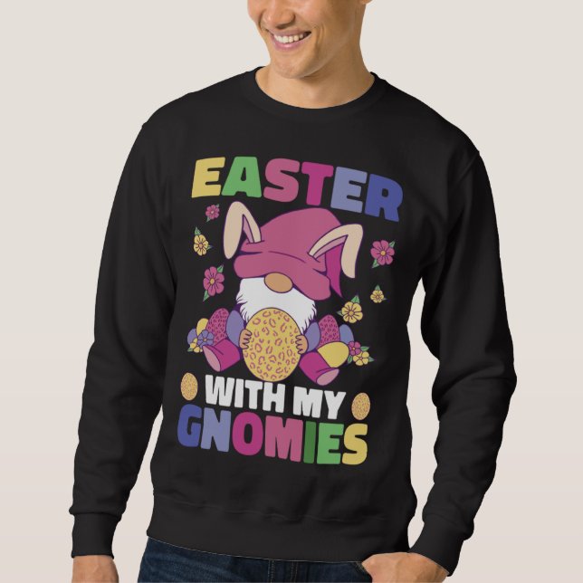 Sudadera Easter With My Gnomies Easter Bunny Easter Gnome E (Anverso)