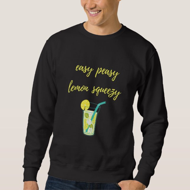 Sudadera Easy Peasy Lemon Squeezy Fun Lemonade Summer Summe (Anverso)