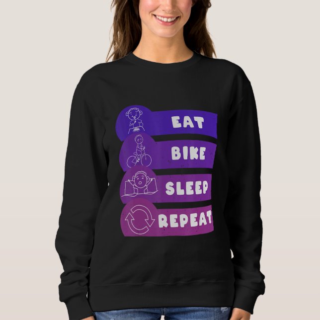 Sudadera Eat Bike Sleep Repeat (Anverso)