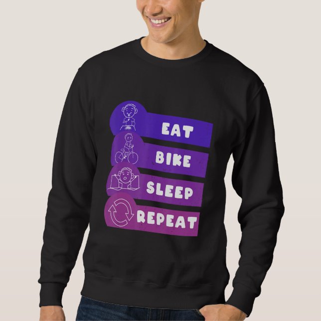 Sudadera Eat Bike Sleep Repeat (Anverso)