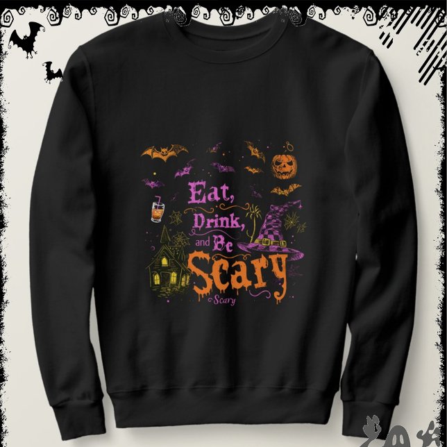 Sudadera Eat, Drink, and Be Scary | ExDesigner | Halloween (Subido por el creador)
