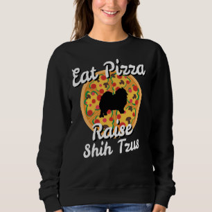 Sudadera Eat Pizza Raise Shih Tzu Dogys Puppy