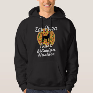 Sudadera Eat Pizza Raise Siberian Husky Dogs Puppy Animal O