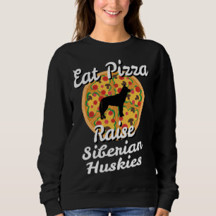 Sudadera Eat Pizza Raise Siberian Husky Dogs Puppy Animal O