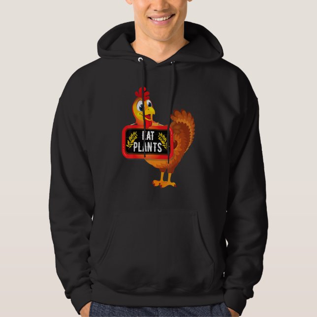Sudadera Eat Plants Vegan Vegetarian Turkey Thanksgiving_2 (Anverso)