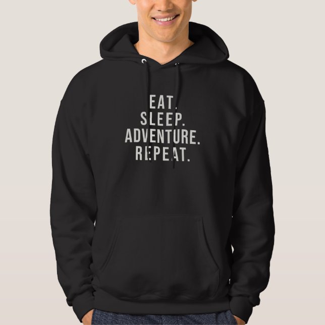 Sudadera Eat Sleep Adventure Repeat Rider for Motorbike Tou (Anverso)
