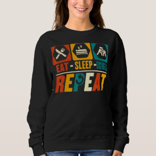 Sudadera Eat Sleep Beach Wrestling Repetir la lucha contra 