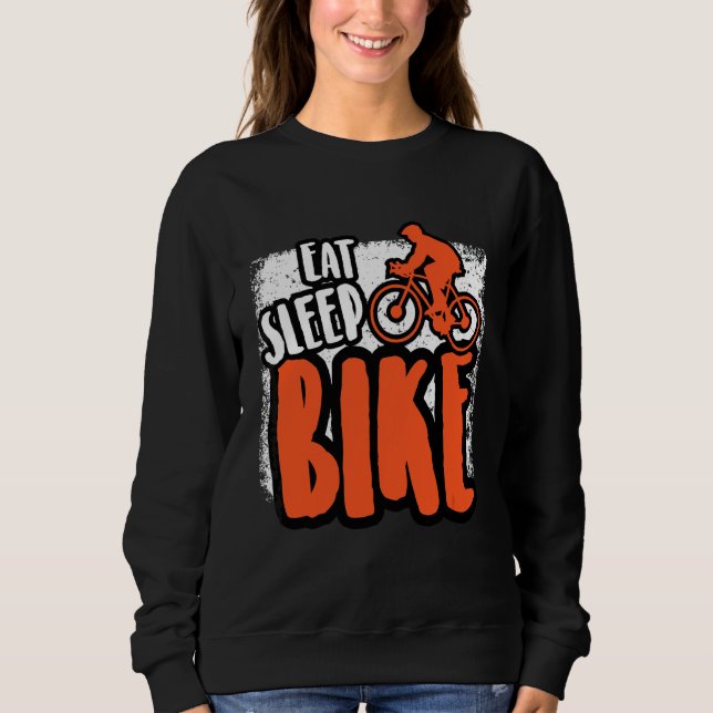 Sudadera Eat Sleep Bicicleta Ciclista Road Bicicleta Ciclis (Anverso)