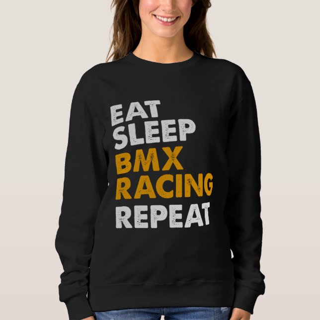 Sudadera Eat Sleep BMX Repeat  Bike Rider Men Women Kids  1 (Anverso)
