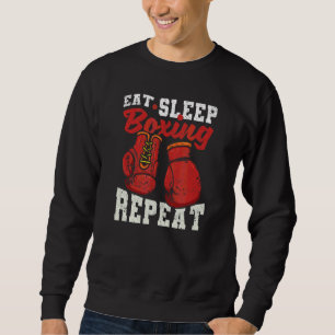 Sudadera Eat Sleep Boxing Repeat Boxer Player Boxers