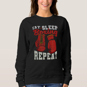Sudadera Eat Sleep Boxing Repeat Boxer Player Boxers