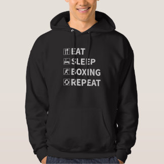 Sudadera Eat Sleep Boxing Repeat  boxing idea for men & wom
