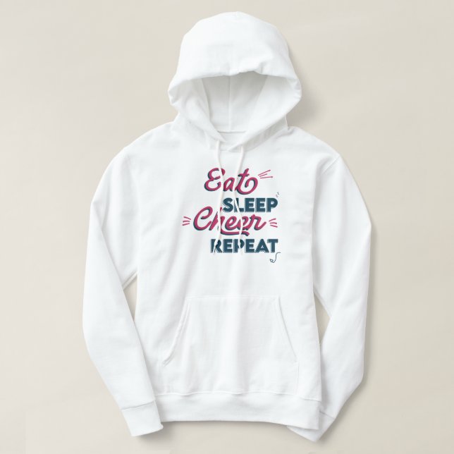 Sudadera Eat Sleep Cheer Repeat_022 (Diseño del anverso)