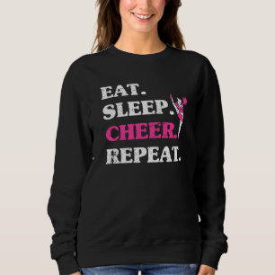Sudadera Eat Sleep Cheerlea Repita Cheerlea Dance animador