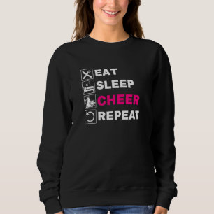 Sudadera Eat Sleep Cheerleade Repetir CheerLeade