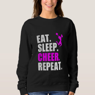 Sudadera Eat Sleep CheerLeader Repita