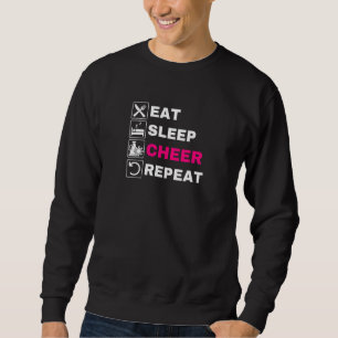 Sudadera Eat Sleep CheerLeader Repita