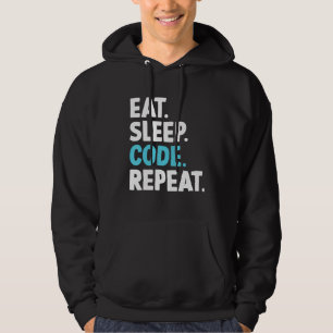 Sudadera Eat Sleep Code Repeat Coding Programador