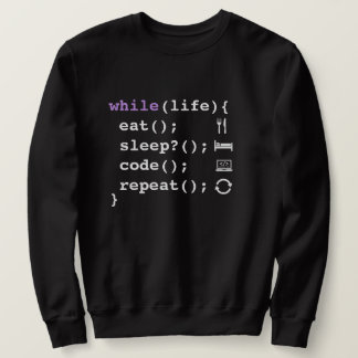 Sudadera Eat Sleep Code Repeat – Minimal Programmer