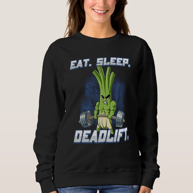 Sudadera Eat Sleep Deadlift Gym Bodybuilding  8 (Anverso)