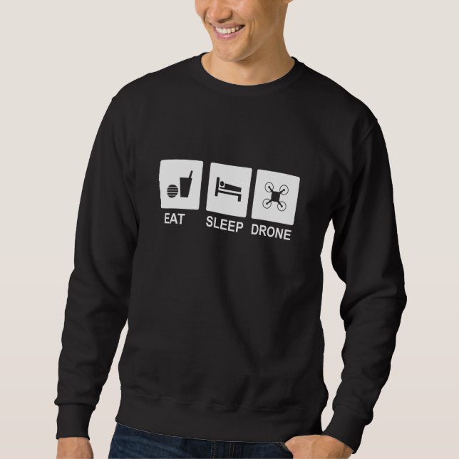 Sudadera Eat Sleep Drone (Anverso)