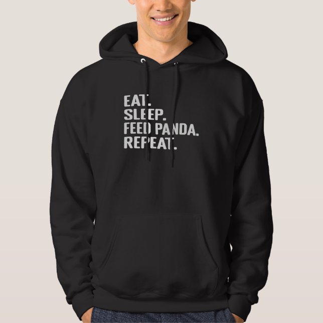 Sudadera Eat Sleep Feed Panda Repeat Cute Animal for Panda  (Anverso)