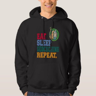 Sudadera Eat Sleep Geocaching Repeat Geocache Geocacher
