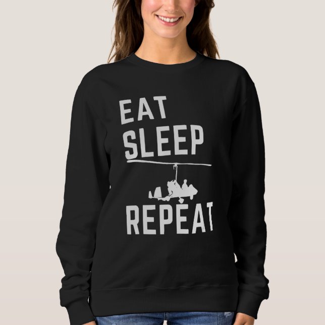 Sudadera Eat Sleep Gyrocopter Repea  Tragus Wrench Gyrocopt (Anverso)