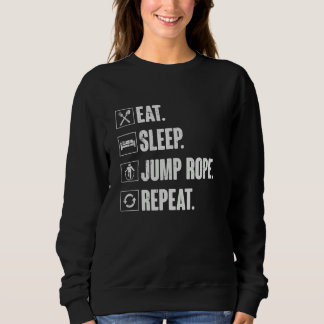 Sudadera Eat Sleep Jump Rope Repeat Roping Jumping Skippi