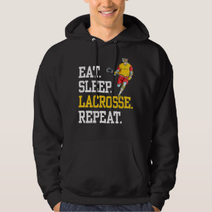 Sudadera Eat Sleep Lacrosse Repeat Sports Team