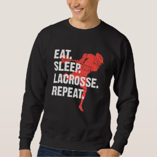 Sudadera Eat Sleep Lacrosse Repetir Lacrosse Stick Sport