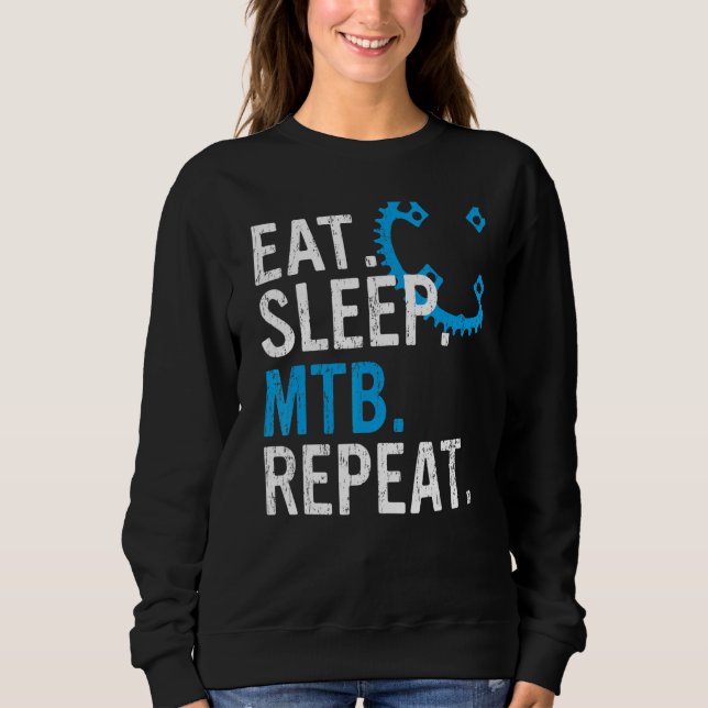 Sudadera Eat Sleep MTB Repeat Mountain Bike 3 (Anverso)