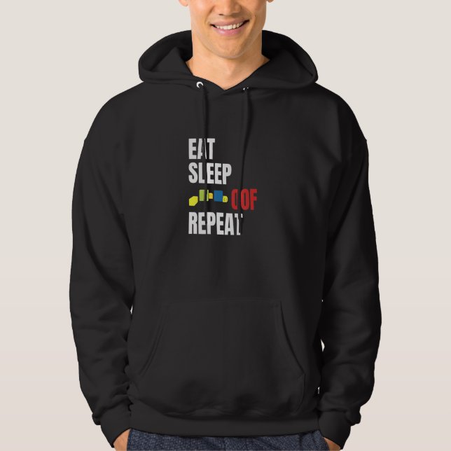 Sudadera Eat Sleep Of Repeat Meme Gamers Idea (Anverso)