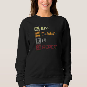 Sudadera Eat Sleep Pi Repeat Day 3 14 March 14th Math Vinta