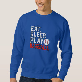 Sudadera Eat Sleep Play Baseball Funny Baseball Quote
