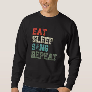 Sudadera Eat Sleep Sing Repeat Karaoke Singer Voice Coach S