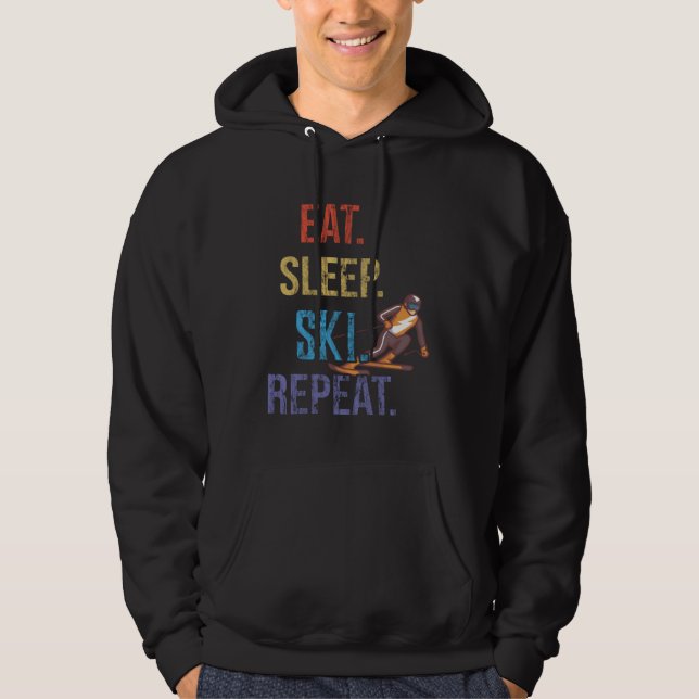 Sudadera Eat Sleep Ski Repeat Ski (Anverso)