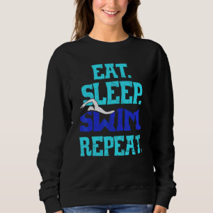 Sudadera Eat Sleep Swift Repetir deportes de natación