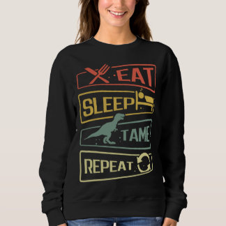 Sudadera Eat Sleep Tame Repeat Dinosaur