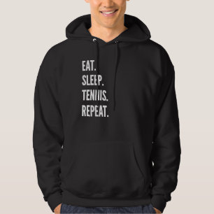 Sudadera Eat Sleep Tennis Repetir Hobby Favorito