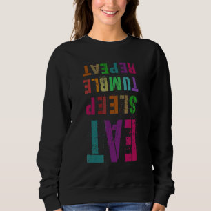 Sudadera Eat Sleep Tumble Repetir Cheerled Team Cheer Sq