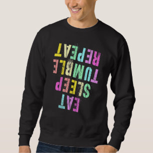 Sudadera Eat Sleep Tumble Repita Toddler Cheerled