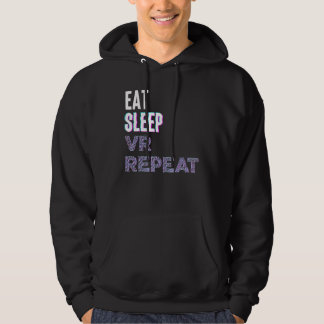 Sudadera Eat Sleep Vr Repeat Virtual Reality Video Game Pc 