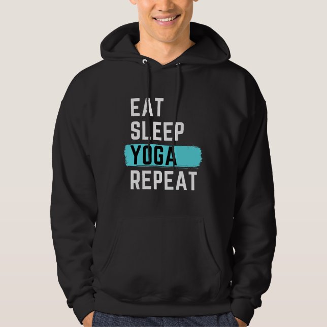 Sudadera Eat Sleep Yoga Repeat 62 (Anverso)