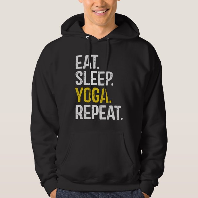 Sudadera Eat Sleep Yoga Repeat Essential (Anverso)