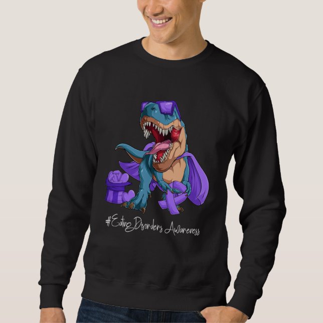 Sudadera Eating Disorders Awareness Month Purple Ribbon Tre (Anverso)