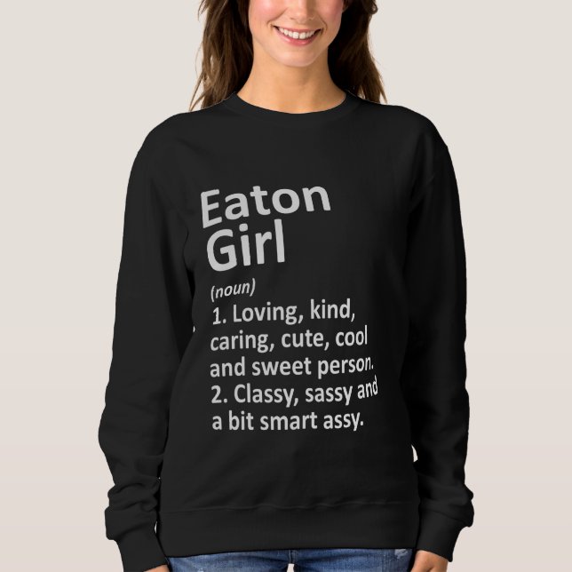 Sudadera Eaton Chica Co Colorado Funny City Home Roots (Anverso)