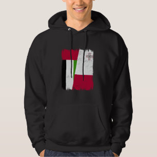 Sudadera EAU Malta Media Bandera Emiratos Árabes Unidos Mal