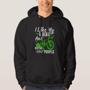 Sudadera EBike, ME GUSTA MI BICICLETA ELECTRÓNICA Y A 3 PER